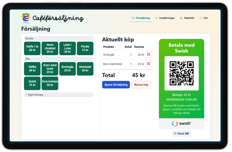 KioskApp visad på iPad